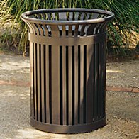 recycled steel litter receptacle